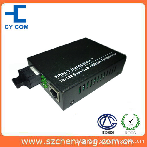 Fiber Optic Media Converter (10/100M 1310nm dual fiber SM 40Km SC)